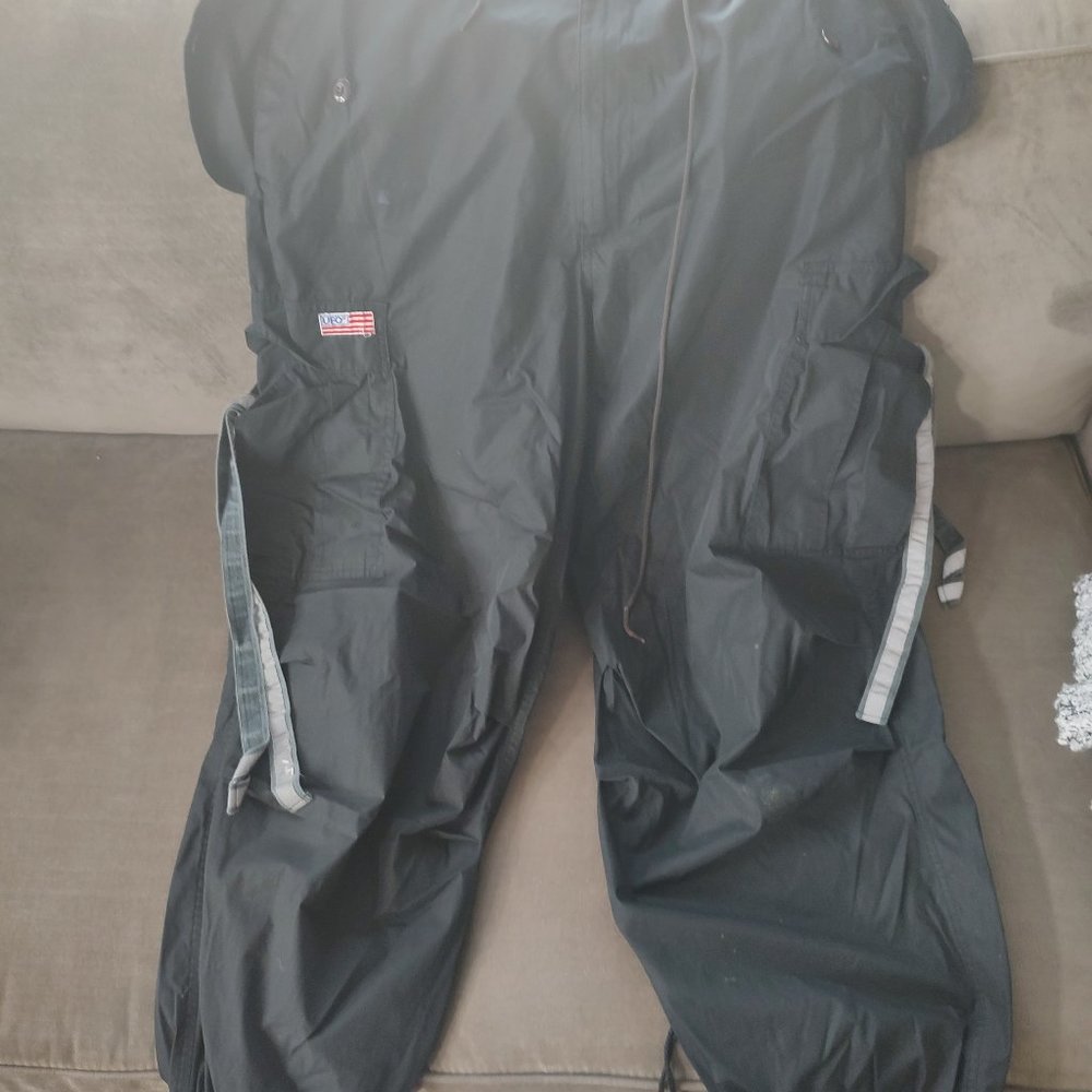 Vintage 90's UFO Parachute pants  ... nlack